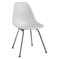 Vitra Eames DSX 43cm Side Chair White / Chrome